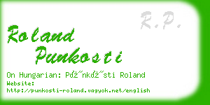 roland punkosti business card